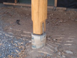 Support beam and cement base