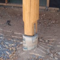 Support beam and cement base