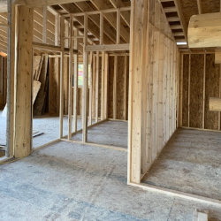 framing in a new bathroom